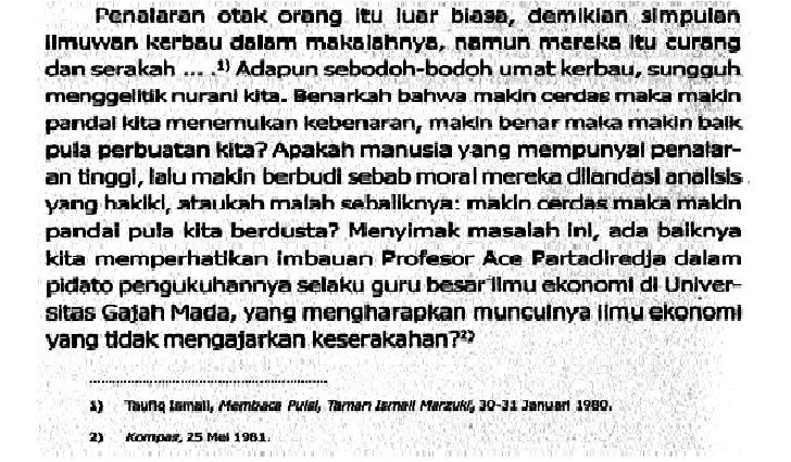 Kutipan dan Catatan Kaki (footnote) - Bahasa dan Sastra