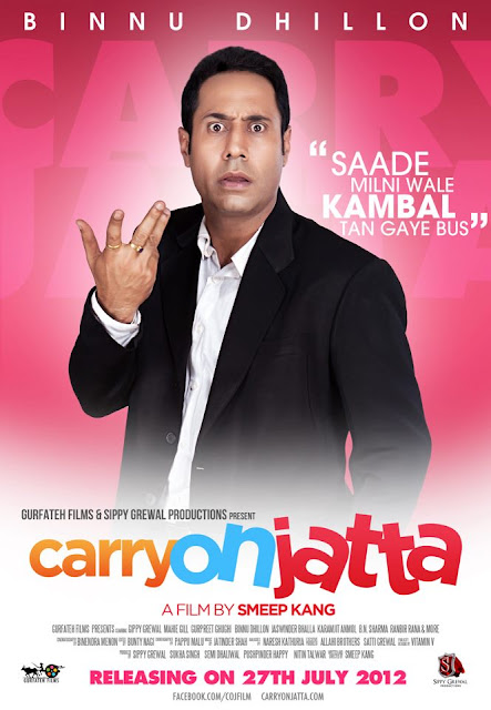 Binnu Dhillon - Carry On Jatta HD Poster Free Download