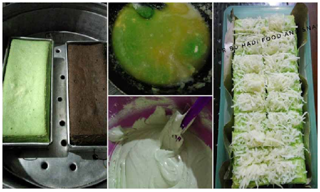 Resep dan Cara Membuat Bolu Kukus Pandan Keju Bahannya Dikit tapi Ngembang, Empuk dan Cantik !!