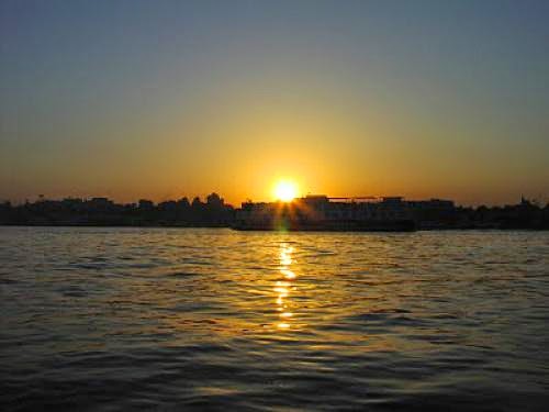 Pagan Eye Sunset Over The Nile