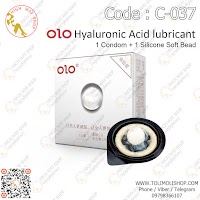 OLO BEAD ENTERING Hyaluronic Acid Ultra-thin Condom ဆီလီကွန်ဘောလုံးပါ 0.01ကွန်ဒုံး (Code : C-037)