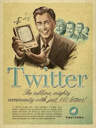 When old school posters promote today's social media (old school website ads )