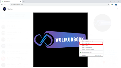 Cara Menyimpan Foto Profil Whatsapp lewat laptop 6