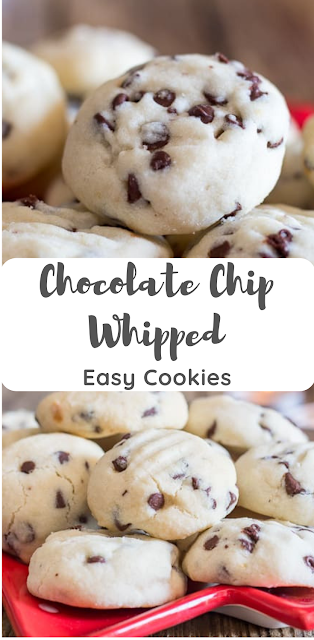 Easy Chocolate Chip Whipped Shortbread