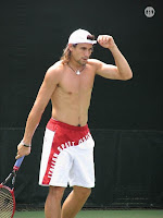 David Ferrer Shirtless at Sony Ericsson Open 2007