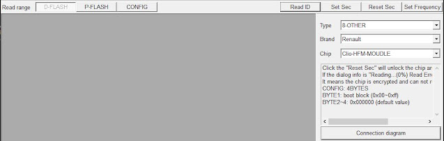 read Renault Clio VI HFM with vvdi prog 5