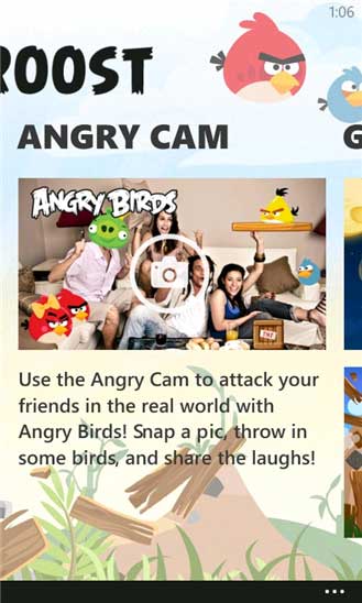 Fitur Angry Cam dari Angry Birds Roost