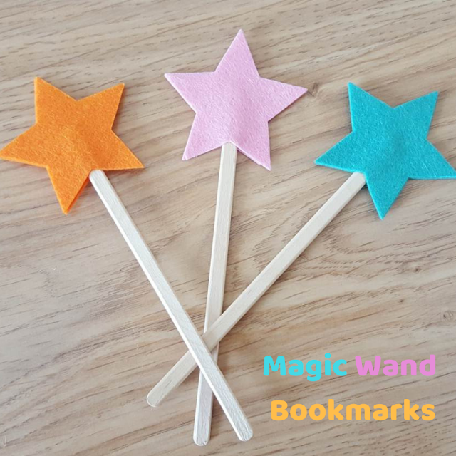 DIY magic wand bookmarks