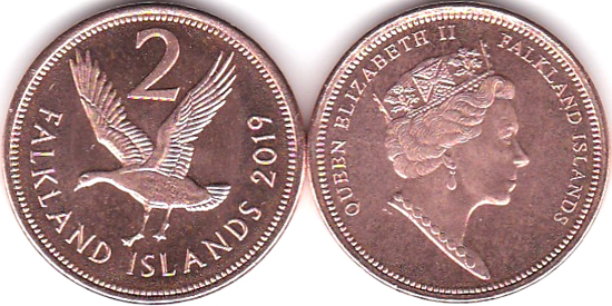 Falkland Islands 2 pence 2019 - New type