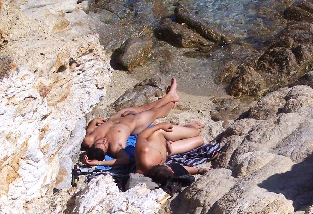 Nudist beach aroused couple - Full movie