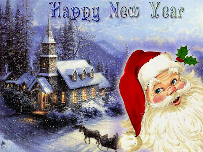 Novogodišnje čestitke slike Happy New year djed Mraz pozadine za desktop download free e-cards New year Santa Claus