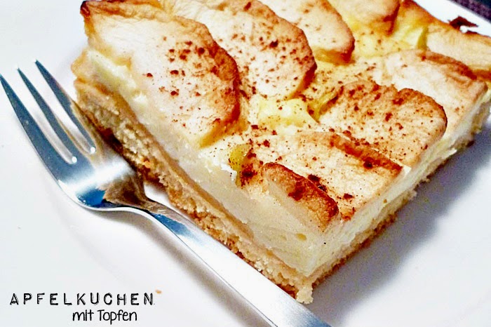 Apfelkuchen mit Topfen