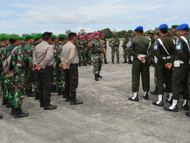 Nurri Djatmika Hadiri Apel Gelar Pasukan Pengamanan Kunker Jokowi dan Iriana di Sentani