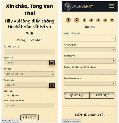 Cashberry vay tiền online