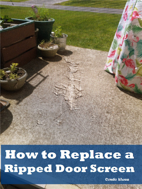 how to replace a ripped screen door