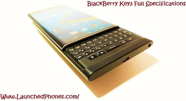 BlackBerry Key3 full specifications