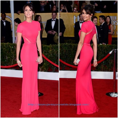 Nina Dobrev arrives at the 19th Annual Screen Actors Guild Awards (3)