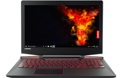 Spesifikasi Lenovo LEGION Y720     prosesor  Intel 7th Generation®Core™ prosesor i7-7700HQ Intel 7th Generation®Core™ prosesor i5-7300HQ    Sistem Operasi  Windows 10 Home   grafis  NVIDIA®GeForce®GTX 1060 6GB GDDR5 with PCIe   Memori  Hingga 16 GB DDR4; 2 x Slot SODIMM   Storage  128 GB / 256 GB / 512 GB PCIe SSD or 501 GB / 1 TB / 2 TB SATA HDD    Audio   3 x 2W JBL®Speakers dan 3W Subwoofer Dolby Atmos®   Daya tahan baterai  Sampai 5 jam 4 Cell   60 Baterai Li-Polimer   Tampilan   15.6" FHD (1920 x 1080) IPS atau 15.6" UHD (3840 x 2160) IPS Anti-Glare    Dimensi (W x D x H)    (mm) : 380 x 277 x 30 (inci) : 14.96" x 10.9" x 1.14"    Berat    Mulai dari 7,05 lbs (3,2 kg)   Warna   Hitam  WLAN & Bluetooth®   Up to 2 x 2 WiFi 802.11 ac + Bluetooth®4.1 Combo   LAN  10/100/1000M Gigabit Ethernet   Port  4 x USB 3.0 2 x HDMI™ Thunderbolt™ (USB Type-C) Jack Audio Jack Mikrofon RJ45 LAN DisplayPort™