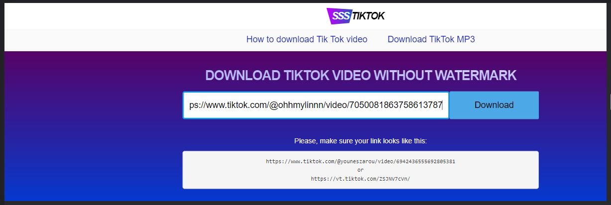 SSSTik.io untuk download mp3 yang viral di TikTok