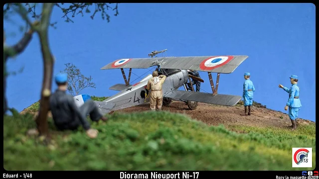 Diorama Nieuport Ni-17 d’Eduard au 1/48