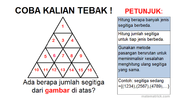  Awalnya yaitu postingan di grup facebook  Yuk Belajar Rumus Menghitung Banyaknya Segitiga