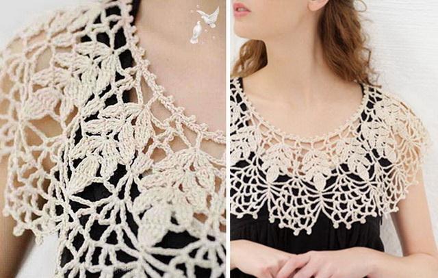 Crochet lace collar 