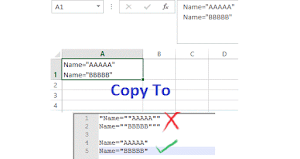 How to Avoid Extra Double Quotes When Copying From Excel