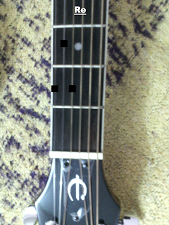 acorde de re guitarra