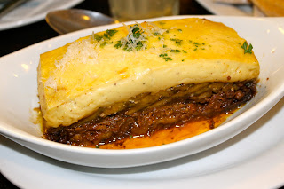 moussaka at Cyma Restaurant