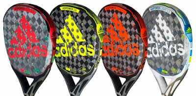 Las cuatro palas ADIPOWER ADIDAS PADEL utilizadas por jugadores del World Padel Tour: