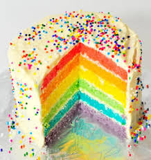 resep rainbow cake mudah