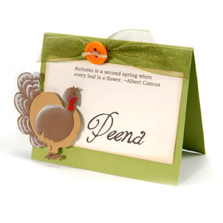 Place Cards for Thanksgiving Dinner