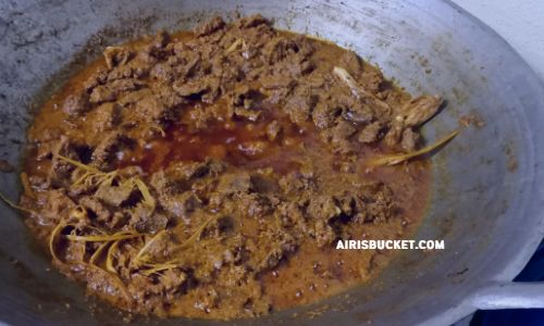 menu rendang daging minang untuk hari raya