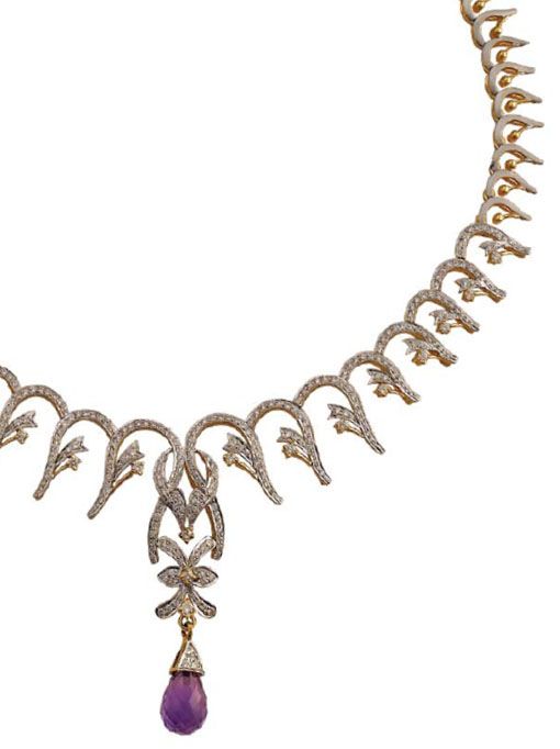 designer diamond necklace from GRT