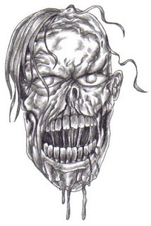 Zombie Face Drawing