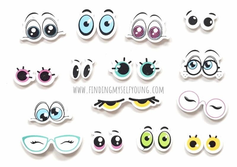 eyeball foam stickers.