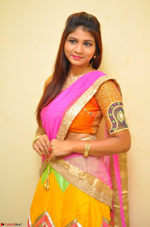 Lucky Sree in dasling Pink Saree and Orange Choli DSC 0356 1600x1063.JPG