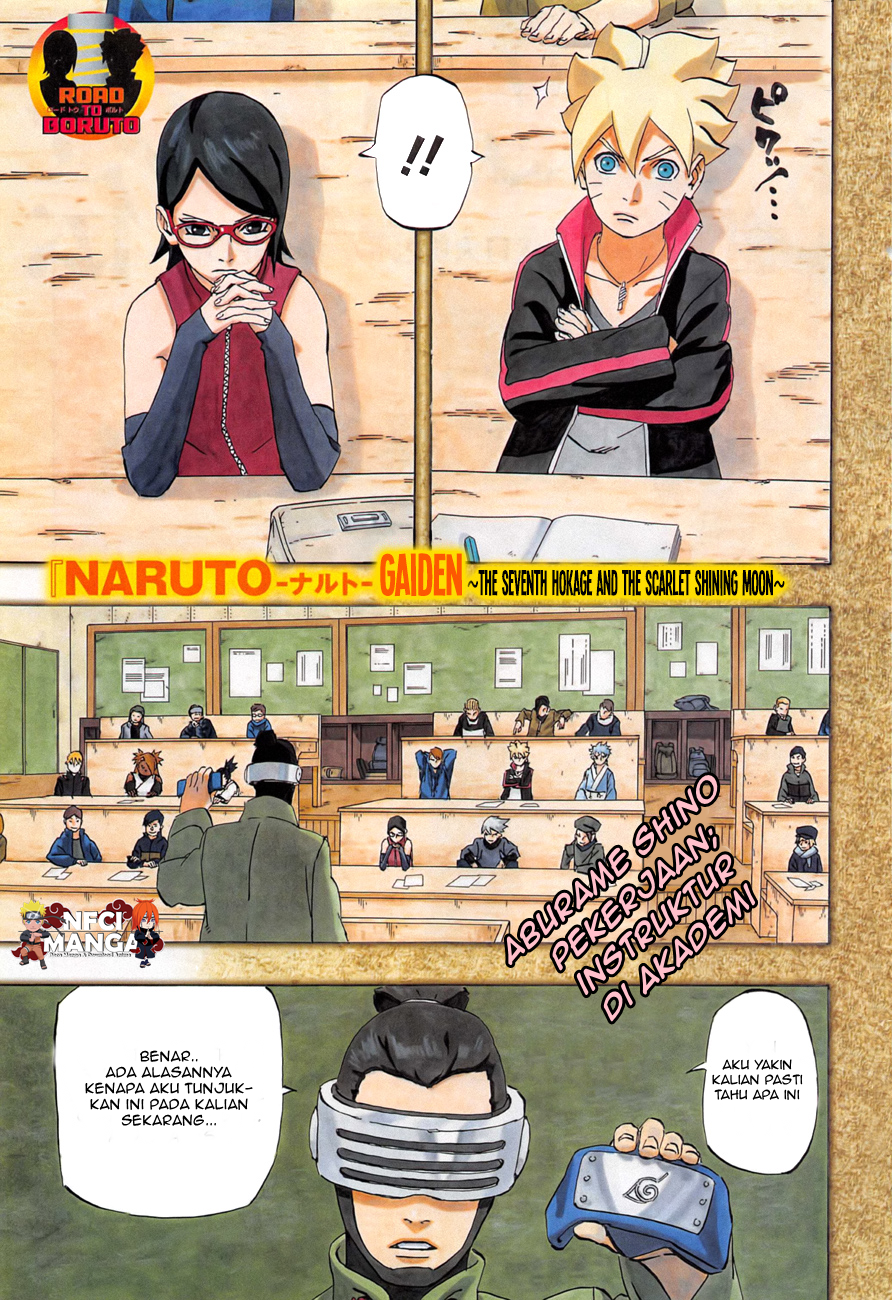 Komik Naruto Gaiden 701 / 001 - Uchiha Sarada [ Full Color 