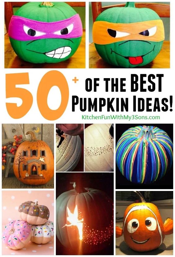 50 Of The Most Creative Pumpkin Decorating Ideas - No Carve - Easy To Make.