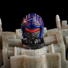 Hasbro Transformers x Top Gun Maverick Collab toy robot head zoom