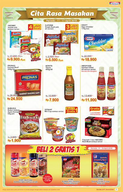 Katalog Harga Promo INDOMARET Super Hemat 11 - 17 April 2018