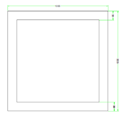 membuat gambar daun meja dalam autocad