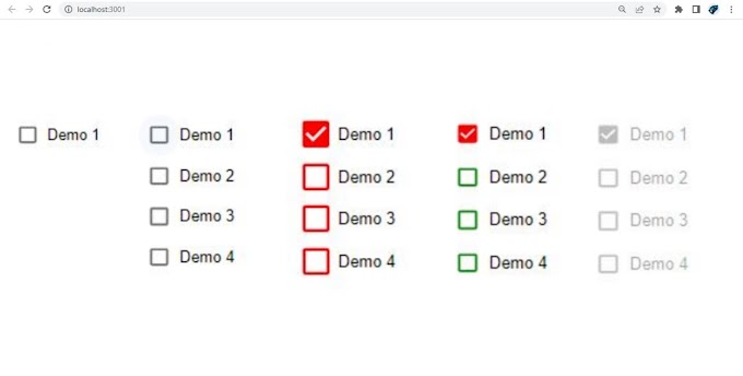 How to use mui checkbox in react js and customization color with size