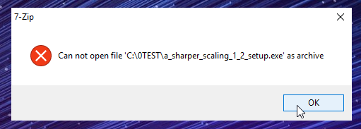 Can't open file