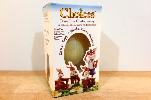 Vegan White Chocolate: Choices White Choc Easter Egg