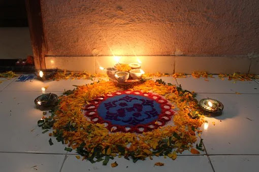 Rangoli in Diwali