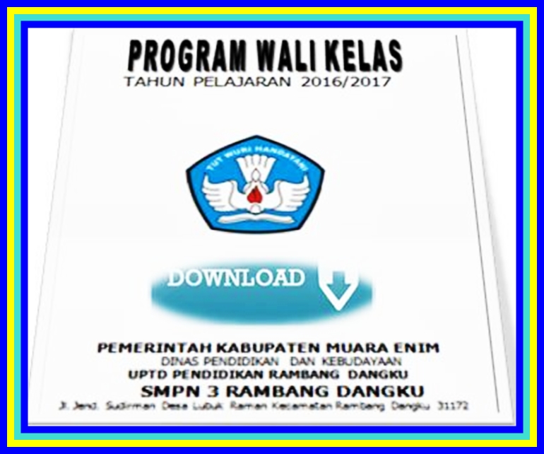 Aplikasi Program Kerja Guru & Wali Kelas 2017/2018 Terbaru 