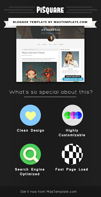 PiSquare - Responsive and Search Optimized Blogger Templete
