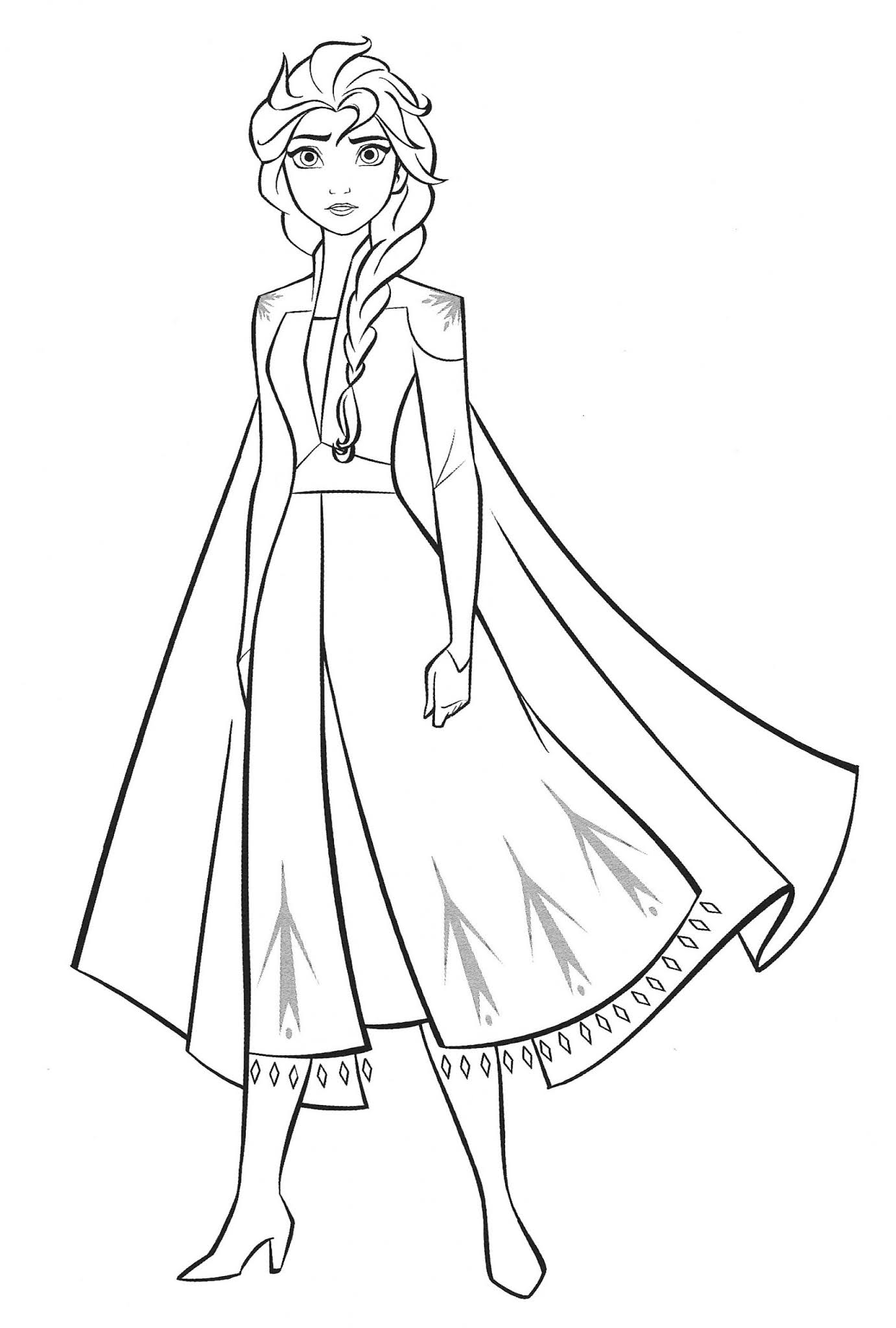 Coloring Anna Frozen Coloring Page
