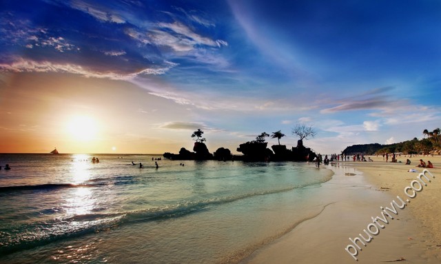 hoàng hôn ở Boracay